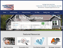 Tablet Screenshot of heritagehomesre-llc.com